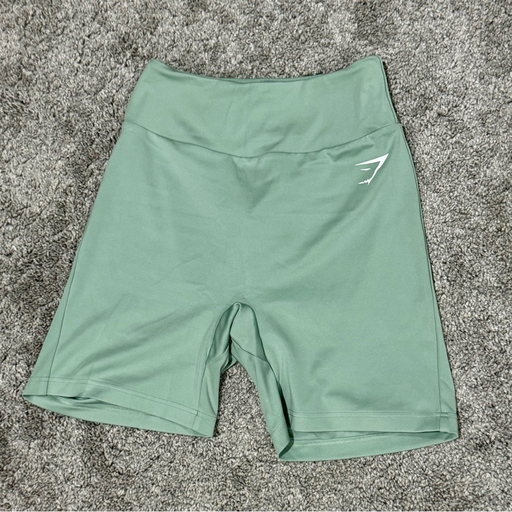 Gymshark Power Original Tight Shorts- Sage Green- Size Small